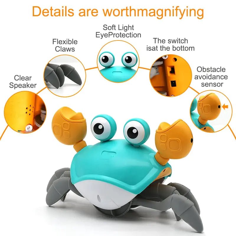 Cute Sensing Crawling Crab Baby Toy - BABYSE